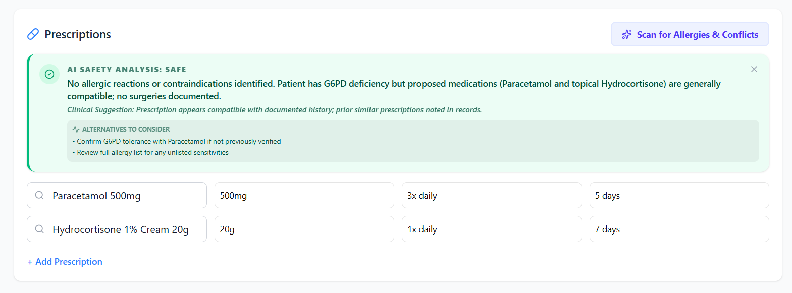 AI Allergy & Conflict Identifier