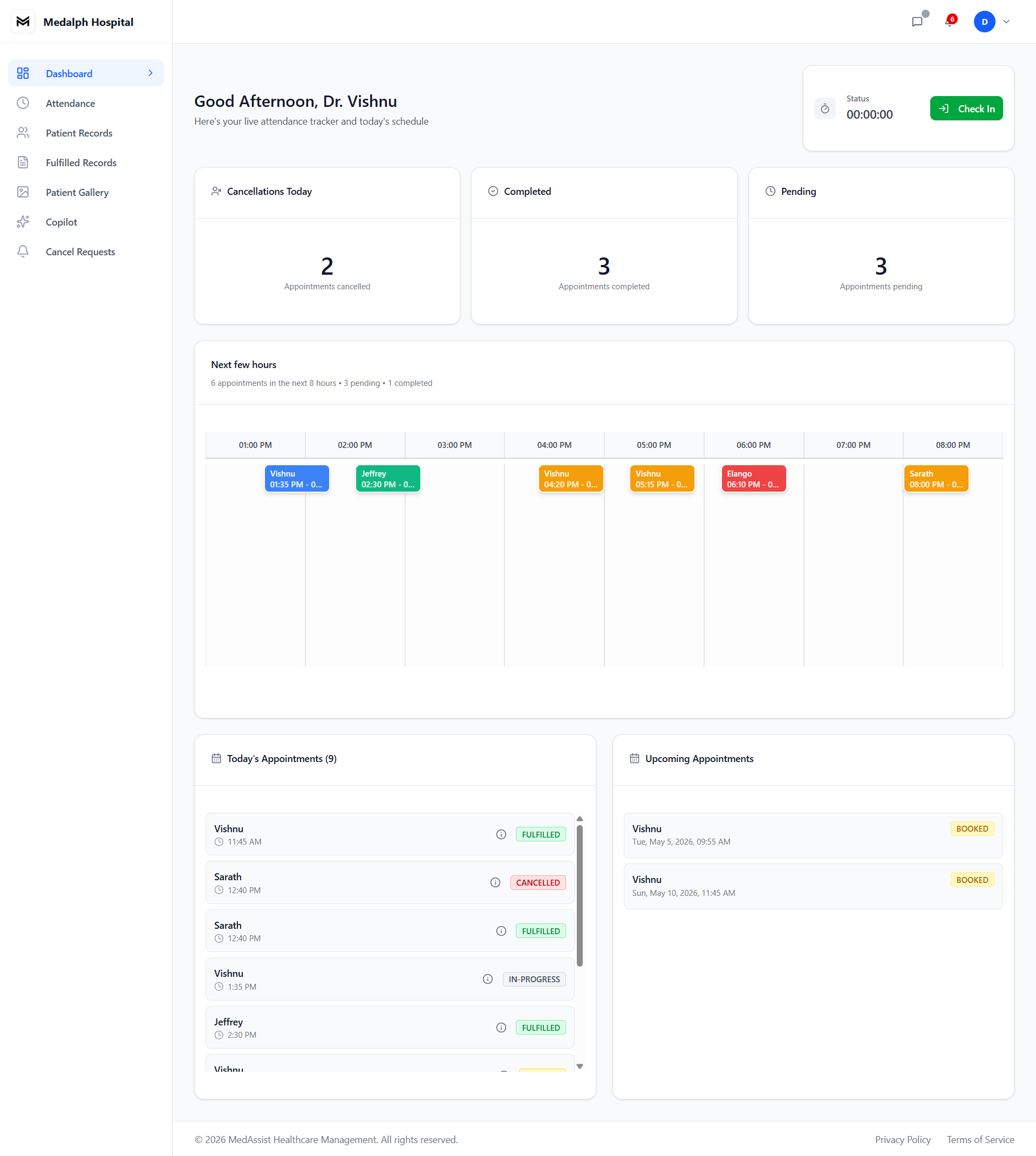 Doctor Dashboard